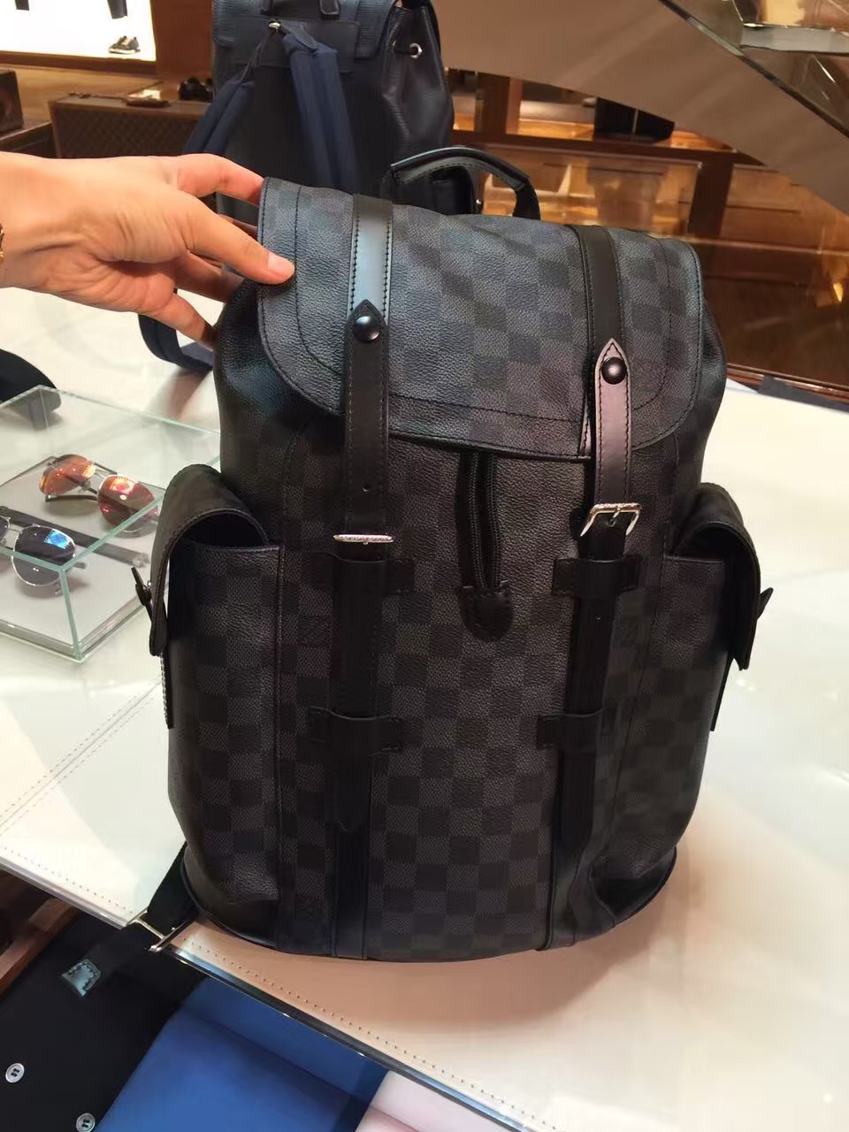 Louis Vuitton Damier Graphite Canvas Christopher PM Bag N41379